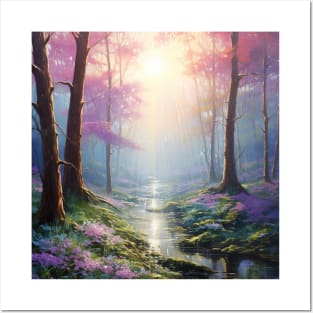 Enchanted Morning Glade Posters and Art